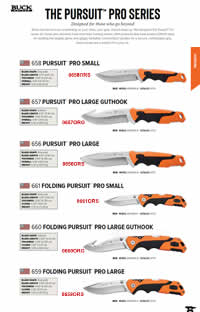 CUCHILLOS PURSUIT PRO SERIES Buck