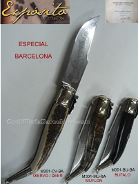NAVAJAS SERIE ESPECIAL BARCELONA Exposito