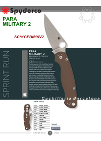 NAVAJA PARAMILITARY2 CMP15V Spyderco