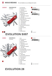 NAVAJAS MULTIUSOS MEDIANAS EVOLUTION 7 Victorinox